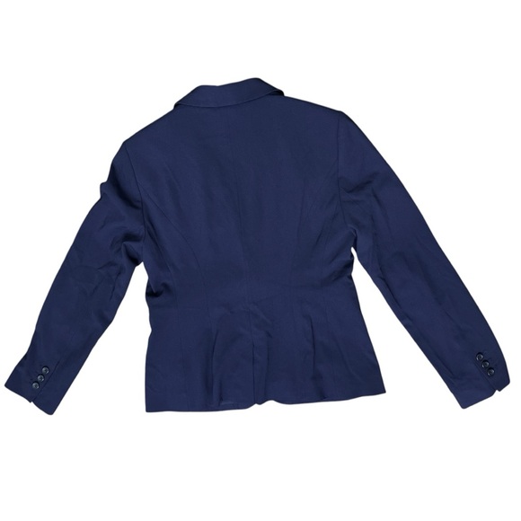 The Limited Women Blue Navy Tailored Fit Blazer with Notched Lapels Size 10 - Picture 10 of 11